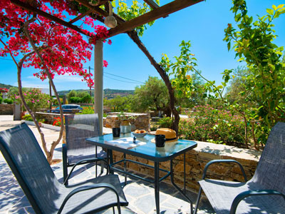 Aegean Harmony - Veranda with garden view